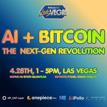 Cover Image for AI + Bitcoin, the Next-Gen Revolution - BTC Vegas Side Event