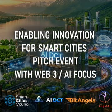 Cover Image for Enabling Innovation For Smart Cities - Pitch Event with Web 3 / AI Focus