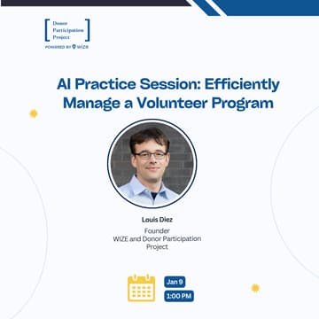 Cover Image for AI Practice Session: Efficiently Manage a Volunteer Program