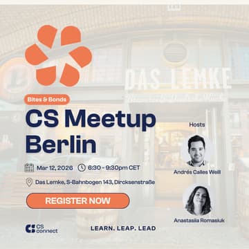 Cover Image for Customer Success Meetup - Bites & Bonds | Berlin