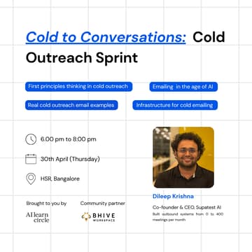 Cover Image for Cold to Conversations: Cold Outreach Sprint