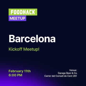 Cover Image for FoodHack Barcelona: Kickoff Meetup
