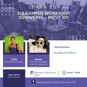 Cover Image for Sui Campus Workshop Suiniverse - Move 101