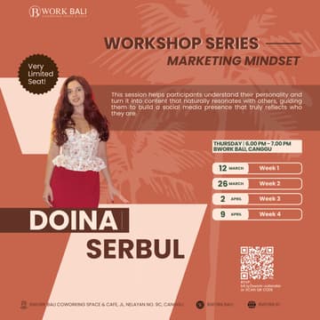 Cover Image for WORKSHOP SERIES: MARKETING MINDSET - WEEK 4