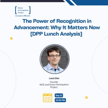Cover Image for The Power of Recognition in Advancement: Why It Matters Now [DPP Lunch Analysis]