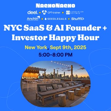 Cover Image for NachoTuesday: NYC SaaS & AI Founder + Investor Rooftop Happy Hour