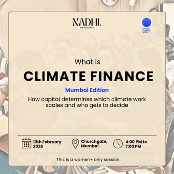 Cover Image for Nadhi Mumbai | What is Climate Finance