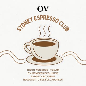Cover Image for Sydney OV Member "Espresso Club" - August 2025