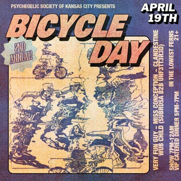Cover Image for PSKC's 2nd Annual Bicycle Day Celebration @ In The Lowest Ferns