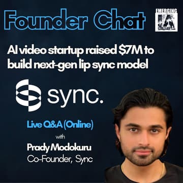 Cover Image for Founder Chat with Sync - Live Pitch and Q&A
