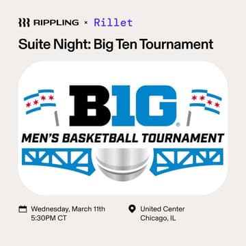 Cover Image for Suite Night: Big Ten Basketball Tournament | Rippling x Rillet
