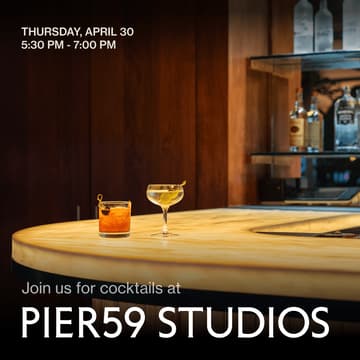 Cover Image for Cocktails at PIER59 Studios hosted by Club59