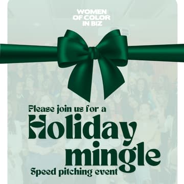 Cover Image for Holiday Mingle + Speed pitching event