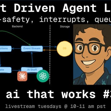 Cover Image for 🦄 ai that works: Event-driven agentic loops