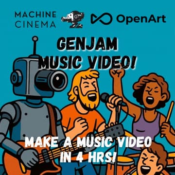Cover Image for GenJam NYC: Make your own AI Music Video with OpenArt!