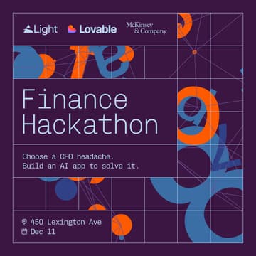 Cover Image for Light x Lovable x McKinsey Finance Hackathon