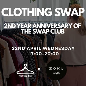 Cover Image for Earth Day Clothing Swap - The Swap Club's second anniversary