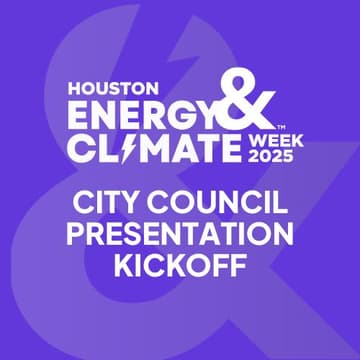 Cover Image for City Council Presentation of 2025 Houston Energy & Climate Week