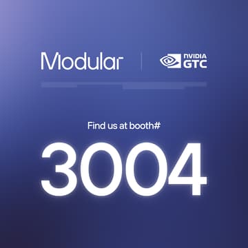 Cover Image for Modular at NVIDIA GTC 2026