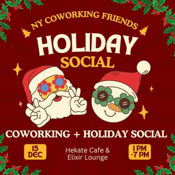 Cover Image for Coworking Session & Holiday Social @ Hekate Cafe 🎄🥂✨