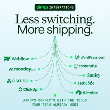 Cover Image for Less Switching. More Shipping. AirOps Integrations Webinar