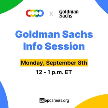 Cover Image for Goldman Sachs Info Session