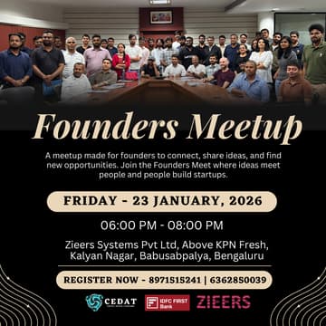 Cover Image for Founders Meetup by CEDAT