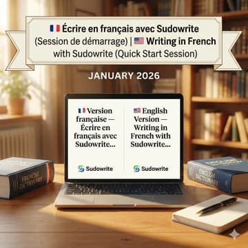 Cover Image for Quick Start: Ecrire en Francais avec Sudowrite