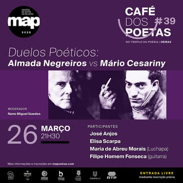 Cover Image for Café dos Poetas 39 Duelos Poéticos "Almada Negreiros vs Mário Cesariny"