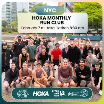 Cover Image for Hoka Monthly Run Club with Lime Social Club & Pitch N' Run