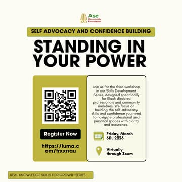 Cover Image for Skills for Growth  Workshop 3: Standing in Your Power