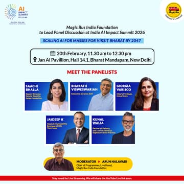 Cover Image for Panel Discussion: Scaling AI for Masses for Viksit Bharat by 2047