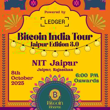 Cover Image for Bitcoin India Tour- Jaipur Edition 3.0