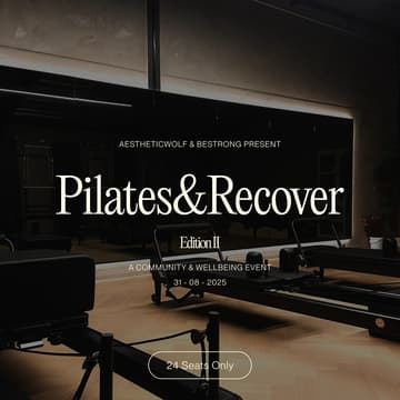 Cover Image for Pilates & Recover 2 | Reformer, Breathwork, Ice Bath, Brunch, Drinks & More