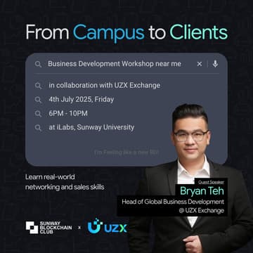 Cover Image for Business Development Workshop with SBCC x UZX