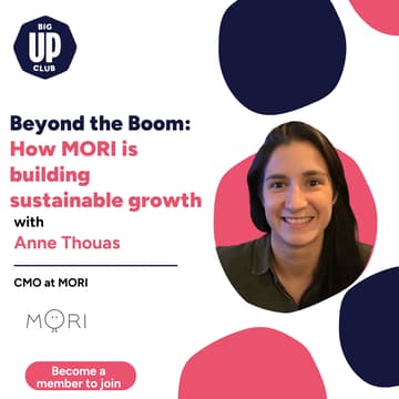 Cover Image for IRL: Beyond the Boom: How MORI is building sustainable growth with Anne Thouas, CMO at MORI
