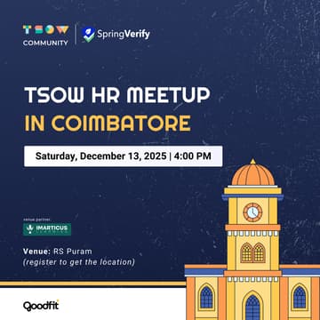 Cover Image for TSOW HR Meetup in Coimbatore