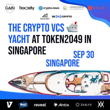 Cover Image for The Crypto+AI VCs 🛳️ YACHT in Singapore