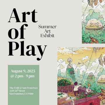 Cover Image for The Art of Play: Summer Exhibit at The Fold Gallery & Cafe