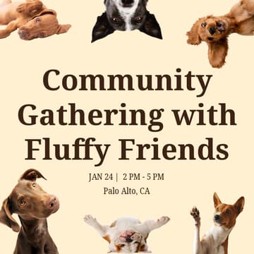 Cover Image for Community Gathering with Fluffy Friends-South Bay
