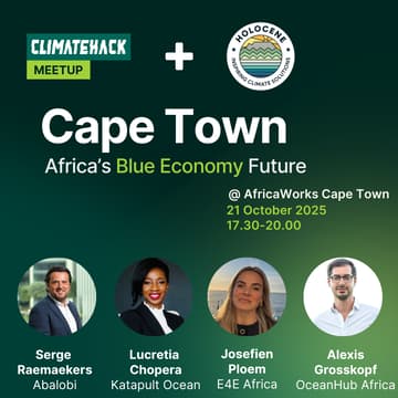 Cover Image for Holocene + ClimateHack Cape Town : Africa's Blue Economy Future