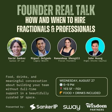 Cover Image for Founder Real Talk: How and When to Hire Fractionals & Professional Services