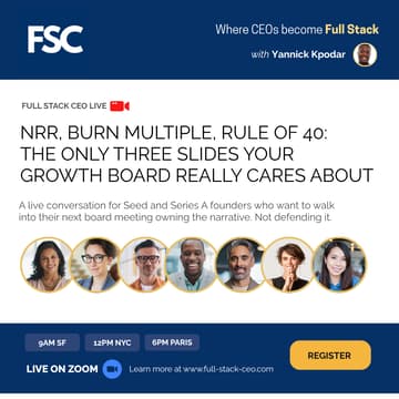Cover Image for NRR, Burn Multiple, Rule of 40: The Only Three Slides Your Growth Board Really Cares About