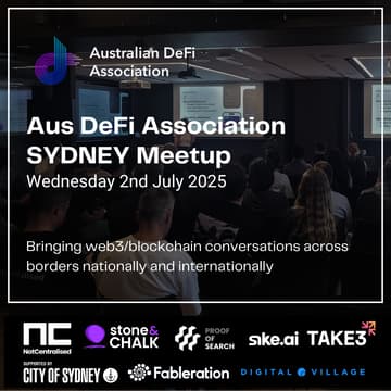Cover Image for Aus DeFi Association (SYDNEY) - 27th August 2025