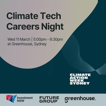 Cover Image for Climate Tech Careers Night