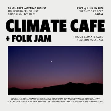 Cover Image for Climate Cafe & Folk Jam