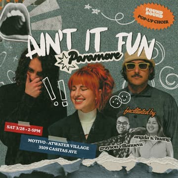 Cover Image for 🎶 "Ain’t It Fun" by Paramore • Found Sound LA 🤘🌈 Pop-Up Choir