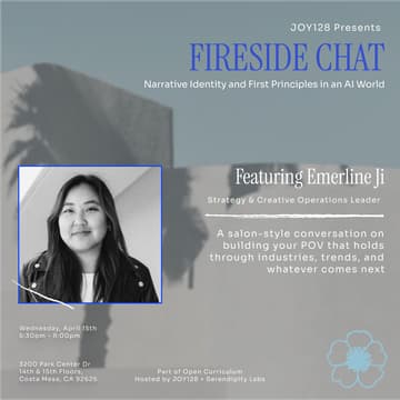 Cover Image for Fireside Chat: Narrative Identity and First Principles in an AI World