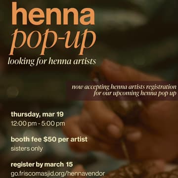 Cover Image for Henna POP UP