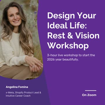 Cover Image for Design Your Ideal Life: 2026 Vision & Goals Workshop [3-Hour Workshop]